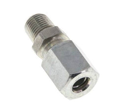 6L & R1/8'' Zink plated Steel Straight Cutting Fitting with Male Threads 315 bar ISO 8434-1 [5 Pieces]
