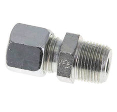 10L & R3/8'' Zink plated Steel Straight Cutting Fitting with Male Threads 315 bar ISO 8434-1