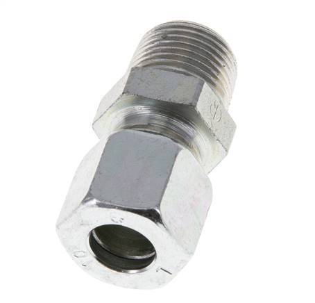10L & R3/8'' Verzinkt Stalen Rechte Snijringkoppeling Buitendraad 315bar ISO 8434-1