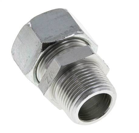 22L & R3/4'' Zink plated Steel Straight Cutting Fitting with Male Threads 160 bar ISO 8434-1