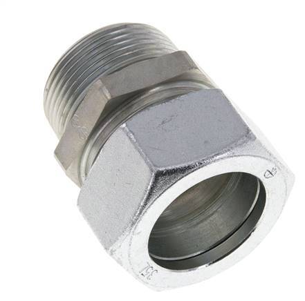 35L & R1-1/4'' Verzinkt Stalen Rechte Snijringkoppeling Buitendraad 160bar ISO 8434-1