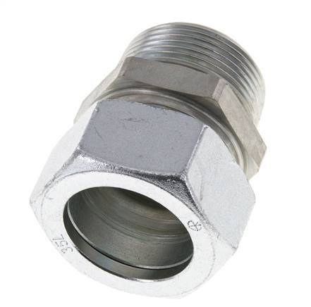 35L & R1-1/4'' Verzinkt Stalen Rechte Snijringkoppeling Buitendraad 160bar ISO 8434-1