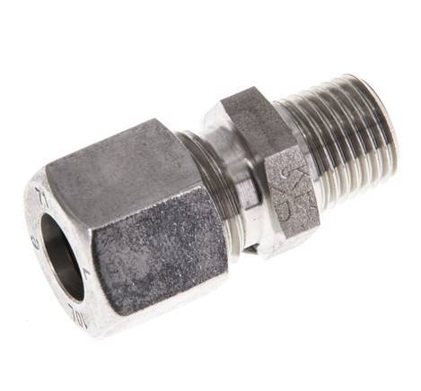 10L & R1/4'' Stainless Steel Straight Cutting Fitting with Male Threads 315 bar ISO 8434-1
