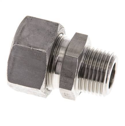 18L & R1/2'' Stainless Steel Straight Cutting Fitting with Male Threads 315 bar ISO 8434-1