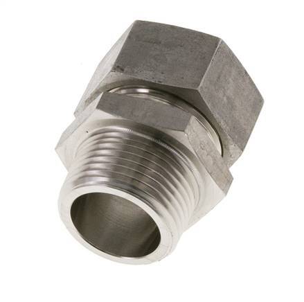 28L & R1'' RVS Rechte Snijringkoppeling Buitendraad 160bar ISO 8434-1