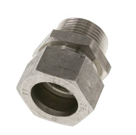 28L & R1'' RVS Rechte Snijringkoppeling Buitendraad 160bar ISO 8434-1
