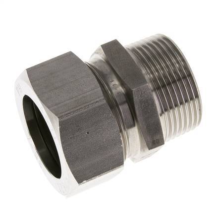 35L & R1-1/4'' Stainless Steel Straight Cutting Fitting with Male Threads 160 bar ISO 8434-1