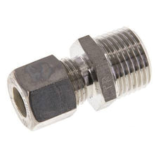 10L & R1/2'' Stainless Steel Straight Compression Fitting with Male Threads 315 bar ISO 8434-1