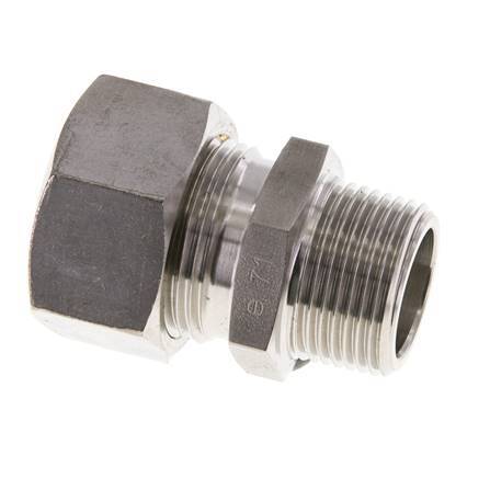 22L & R3/4'' Stainless Steel Straight Compression Fitting with Male Threads 160 bar ISO 8434-1