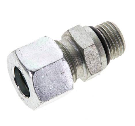 12L & UNF 9/16''-18 Zink plated Steel Straight Cutting Fitting with Male Threads 315 bar ISO 8434-1