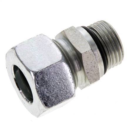 18L & UNF 7/8''-14 Zink plated Steel Straight Cutting Fitting with Male Threads 315 bar ISO 8434-1