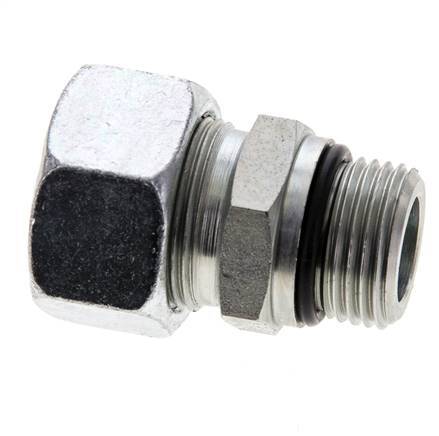 18L & UNF 7/8''-14 Zink plated Steel Straight Cutting Fitting with Male Threads 315 bar ISO 8434-1