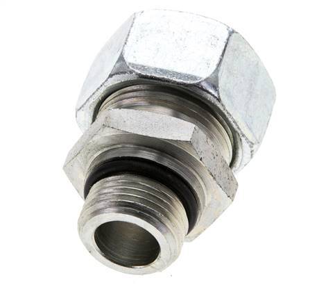 22L & UNF 7/8''-14 Zink plated Steel Straight Cutting Fitting with Male Threads 160 bar ISO 8434-1