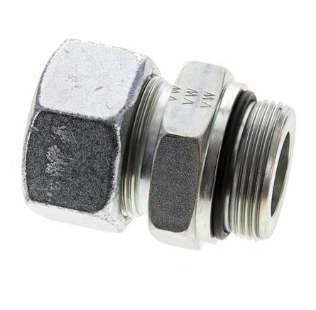 30S & UN 1-5/8''-12 Zink plated Steel Straight Cutting Fitting with Male Threads 400 bar ISO 8434-1