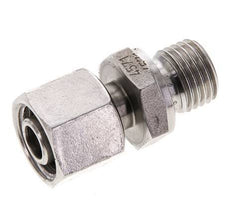 10L & M14x1.5 RVS Rechte Draaidoorvoer Buitendraad 315bar FKM Verstelbaar ISO 8434-1