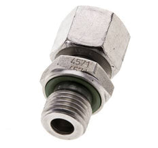 10L & M14x1.5 RVS Rechte Draaidoorvoer Buitendraad 315bar FKM Verstelbaar ISO 8434-1