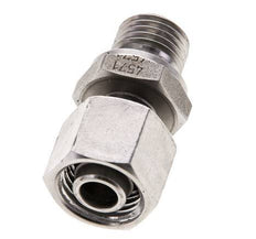 10L & M14x1.5 RVS Rechte Draaidoorvoer Buitendraad 315bar FKM Verstelbaar ISO 8434-1