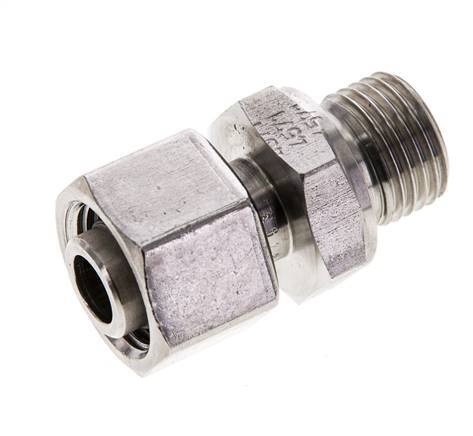 12L & M16x1.5 Stainless Steel Straight Swivel with Male Threads 315 bar FKM Adjustable ISO 8434-1