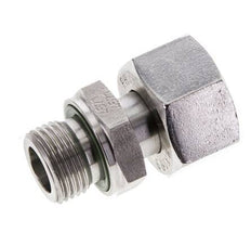 15L & M18x1.5 RVS Rechte Draaidoorvoer Buitendraad 315bar FKM Verstelbaar ISO 8434-1