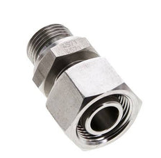 15L & M18x1.5 RVS Rechte Draaidoorvoer Buitendraad 315bar FKM Verstelbaar ISO 8434-1
