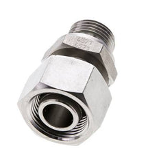 15L & M18x1.5 RVS Rechte Draaidoorvoer Buitendraad 315bar FKM Verstelbaar ISO 8434-1