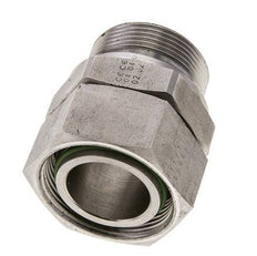 35L & M42x2 RVS Rechte Draaidoorvoer Buitendraad 160bar FKM Verstelbaar ISO 8434-1