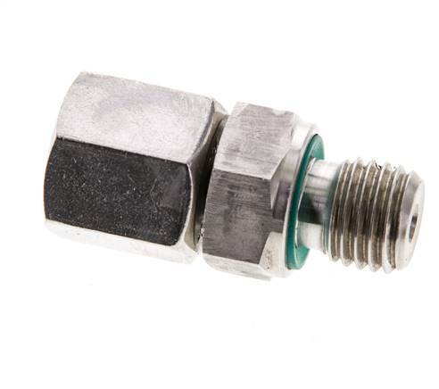 6S & M12x1.5 Stainless Steel Straight Swivel with Male Threads 630 bar FKM Adjustable ISO 8434-1