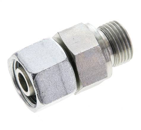 12S & M18x1.5 Zink plated Steel Straight Swivel with Male Threads 630 bar NBR O-ring Sealing Cone Adjustable ISO 8434-1