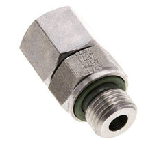 10S & M16x1.5 RVS Rechte Draaidoorvoer Buitendraad 630bar FKM O-ring en Afdichtconus Verstelbaar ISO 8434-1