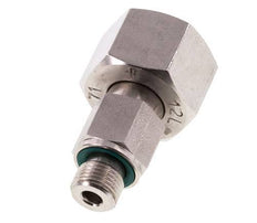 12L & G1/8'' RVS Rechte Draaidoorvoer Buitendraad 315bar FKM Verstelbaar ISO 8434-1