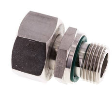 18L & G1/2'' RVS Rechte Draaidoorvoer Buitendraad 315bar FKM Verstelbaar ISO 8434-1