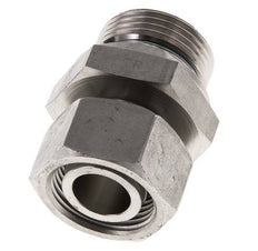 22L & G1'' RVS Rechte Draaidoorvoer Buitendraad 160bar FKM Verstelbaar ISO 8434-1