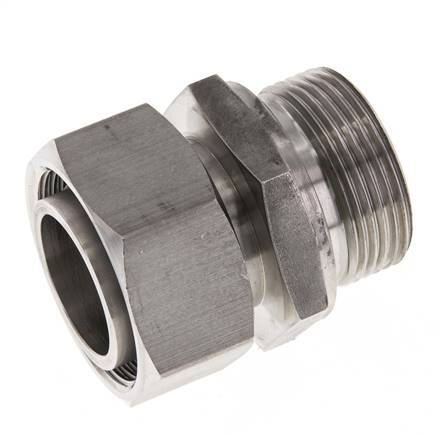 35L & G1-1/4'' RVS Rechte Draaidoorvoer Buitendraad 160bar FKM Verstelbaar ISO 8434-1