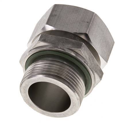 35L & G1-1/4'' RVS Rechte Draaidoorvoer Buitendraad 160bar FKM Verstelbaar ISO 8434-1