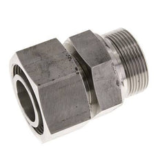 38S & G1-1/2'' RVS Rechte Draaidoorvoer Buitendraad 315bar FKM Verstelbaar ISO 8434-1