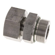 38S & G1-1/2'' Stainless Steel Straight Swivel with Male Threads 315 bar FKM Adjustable ISO 8434-1