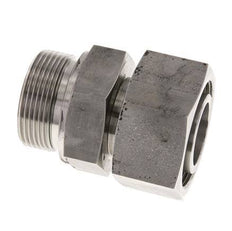 38S & G1-1/2'' RVS Rechte Draaidoorvoer Buitendraad 315bar FKM Verstelbaar ISO 8434-1