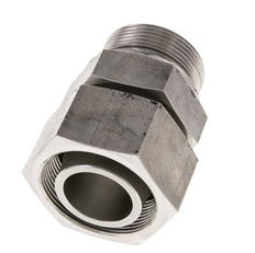 38S & G1-1/2'' RVS Rechte Draaidoorvoer Buitendraad 315bar FKM Verstelbaar ISO 8434-1