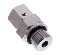 10L & G3/8'' Verzinkt Stalen Rechte Draaidoorvoer Buitendraad 315bar NBR O-ring en Afdichtconus Verstelbaar ISO 8434-1