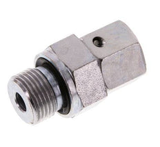 10L & G3/8'' Verzinkt Stalen Rechte Draaidoorvoer Buitendraad 315bar NBR O-ring en Afdichtconus Verstelbaar ISO 8434-1