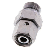 10L & G3/8'' Verzinkt Stalen Rechte Draaidoorvoer Buitendraad 315bar NBR O-ring en Afdichtconus Verstelbaar ISO 8434-1