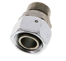 22L & G3/4'' Verzinkt Stalen Rechte Draaidoorvoer Buitendraad 160bar NBR O-ring en Afdichtconus Verstelbaar ISO 8434-1