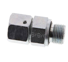 10S & G3/8'' Zink plated Steel Straight Swivel with Male Threads 630 bar NBR O-ring Sealing Cone Adjustable ISO 8434-1