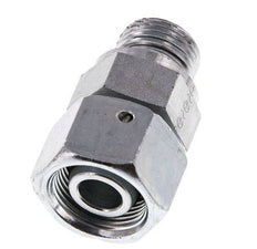 16S & G1/2'' Verzinkt Stalen Rechte Draaidoorvoer Buitendraad 400bar NBR O-ring en Afdichtconus Verstelbaar ISO 8434-1