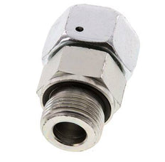 20S & G3/4'' Verzinkt Stalen Rechte Draaidoorvoer Buitendraad 400bar NBR O-ring en Afdichtconus Verstelbaar ISO 8434-1