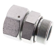 38S & G1-1/2'' Zink plated Steel Straight Swivel with Male Threads 315 bar NBR O-ring Sealing Cone Adjustable ISO 8434-1