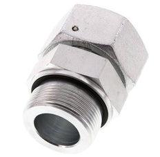 38S & G1-1/2'' Verzinkt Stalen Rechte Draaidoorvoer Buitendraad 315bar NBR O-ring en Afdichtconus Verstelbaar ISO 8434-1