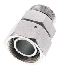 38S & G1-1/2'' Verzinkt Stalen Rechte Draaidoorvoer Buitendraad 315bar NBR O-ring en Afdichtconus Verstelbaar ISO 8434-1