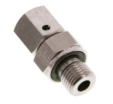 8L & G1/4'' Stainless Steel Straight Swivel with Male Threads 315 bar FKM O-ring Sealing Cone Adjustable ISO 8434-1