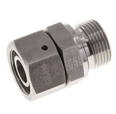 18L & G3/4'' RVS Rechte Draaidoorvoer Buitendraad 315bar FKM O-ring en Afdichtconus Verstelbaar ISO 8434-1
